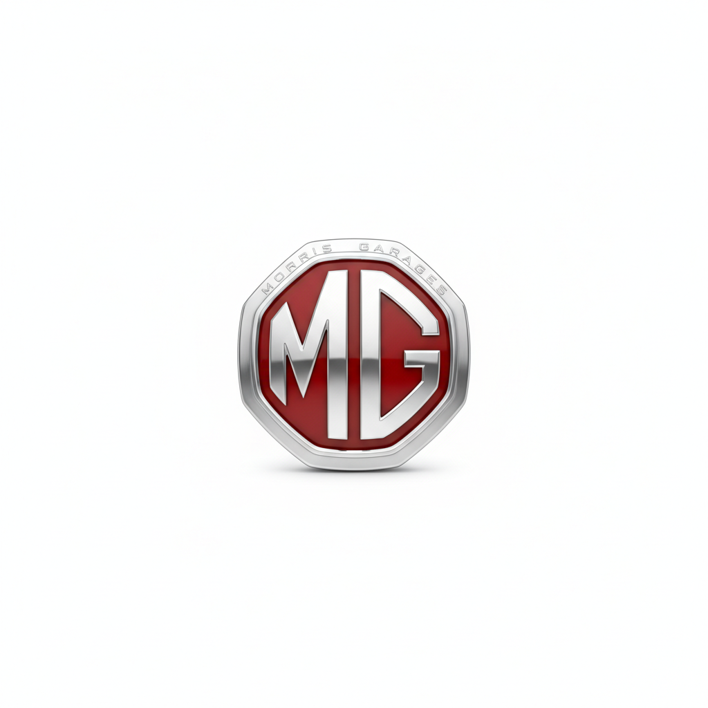 mg car logo white background