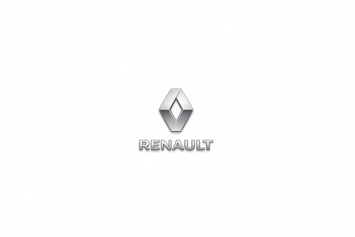 renault logo white background