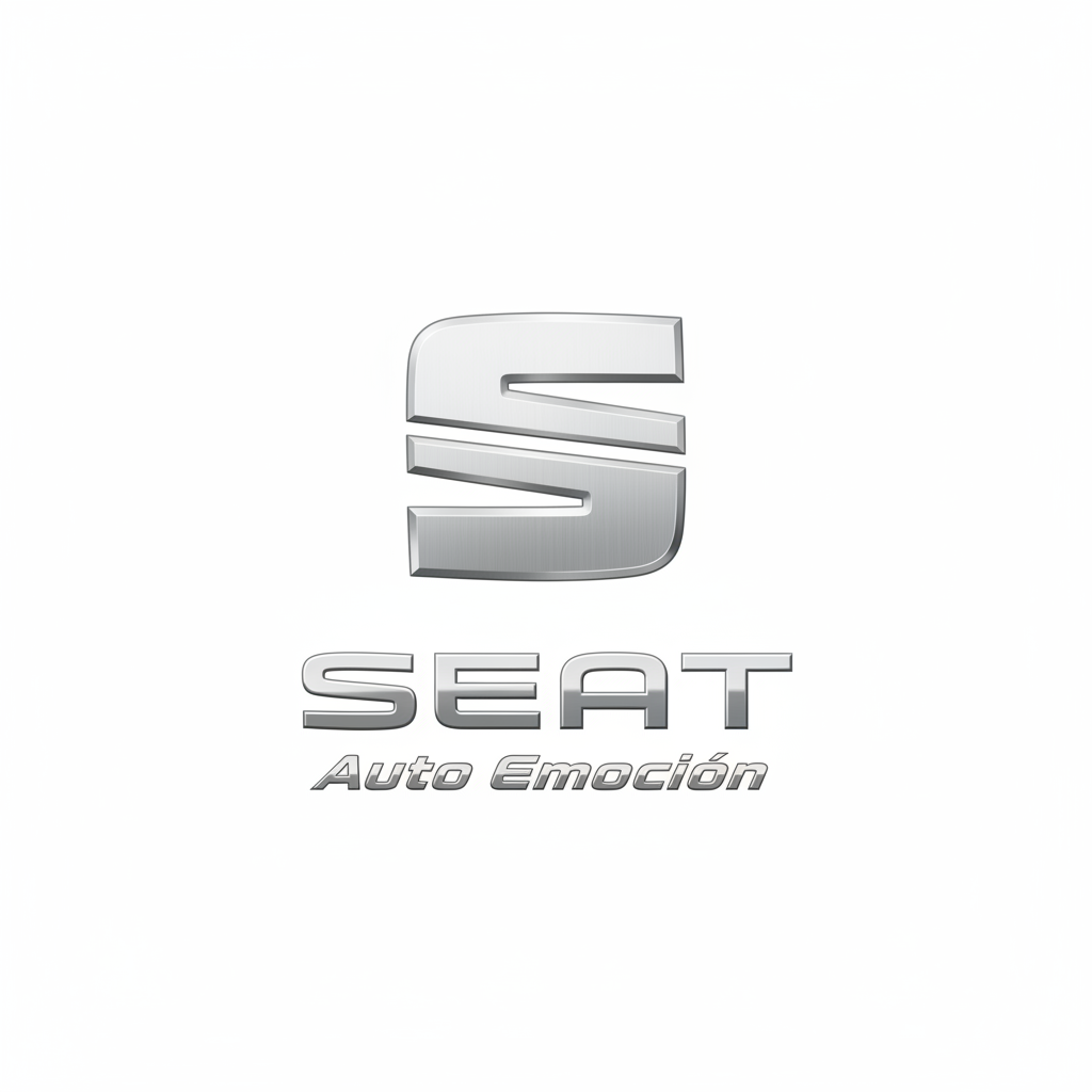seat car logo white background